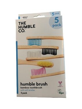The Humble Co. NIB 5-Pack Bamboo Toothbrushes
